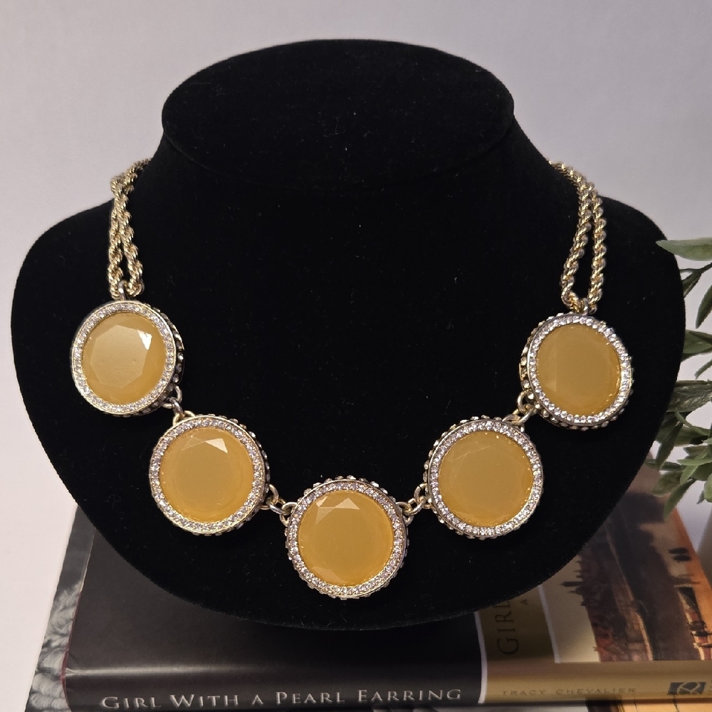 Banana Republic Yellow Statement Necklace